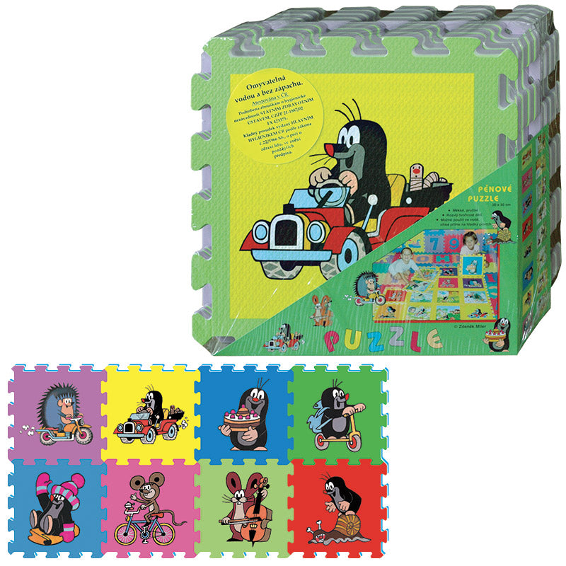 Pěnové puzzle Krtek 30x30 8 ks