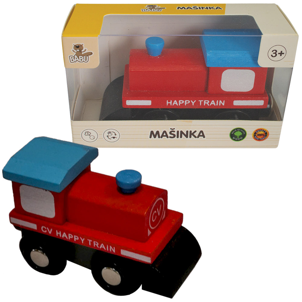 BABU vláčky - Mašinka červená