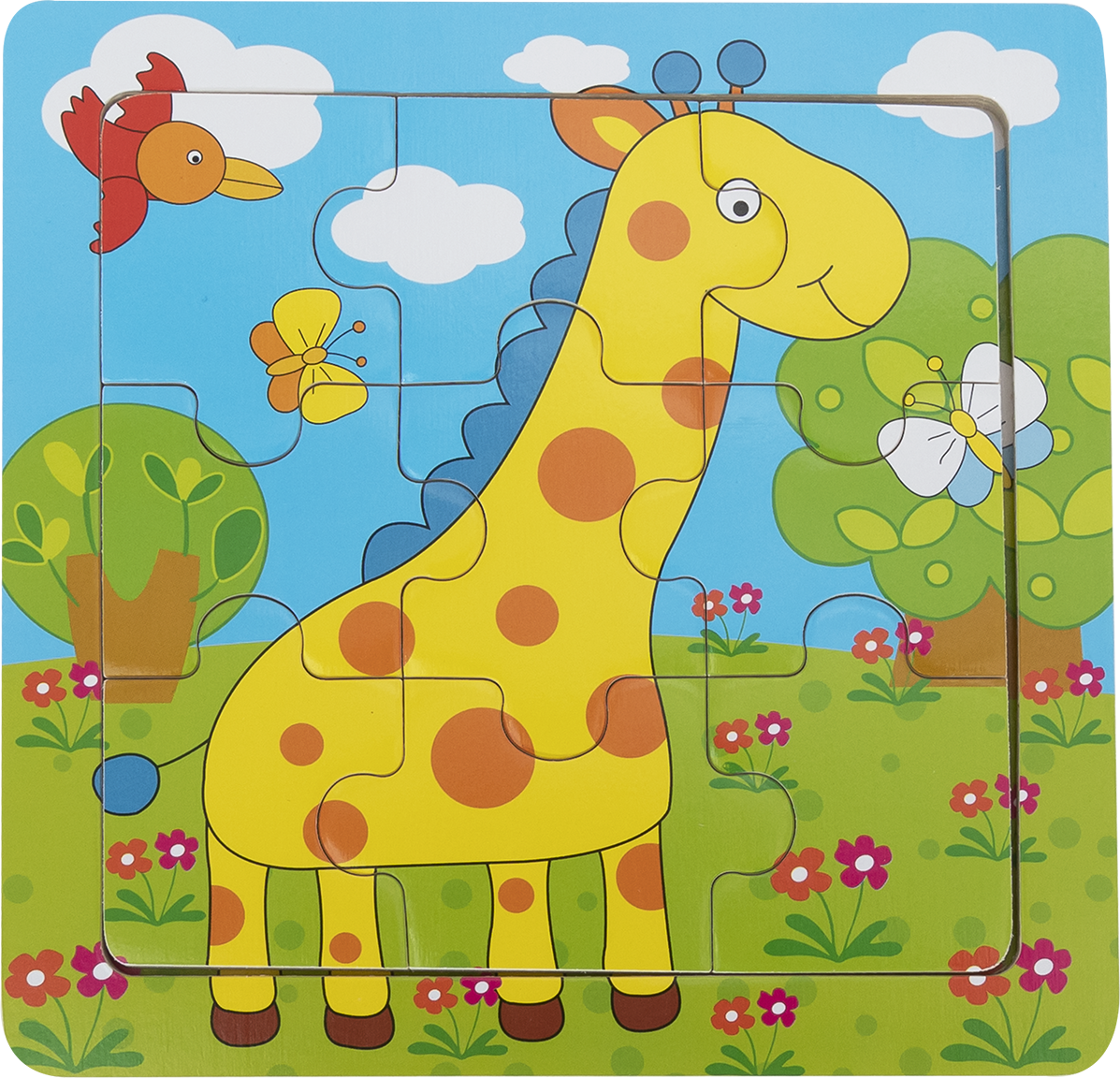 BABU - Edukativní puzzle- Žirafa