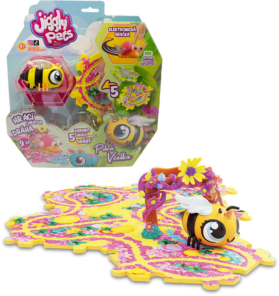 JIGGLY BUGS Hrací SET Včelka s dráhou