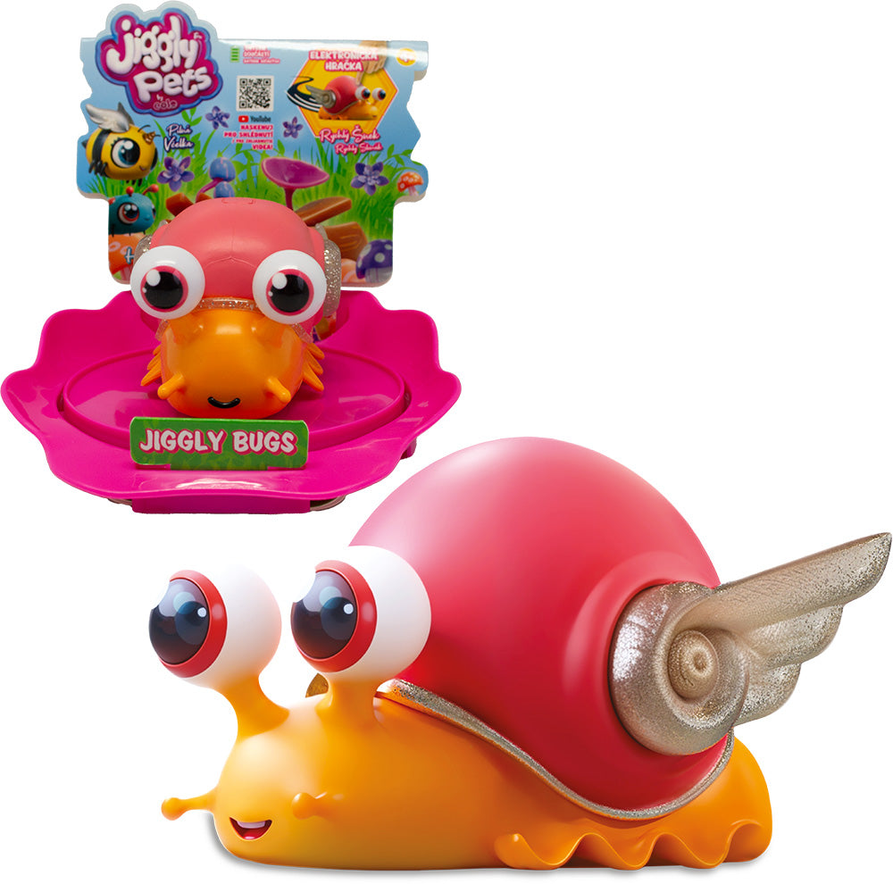 JIGGLY BUGS Šnek oranžový