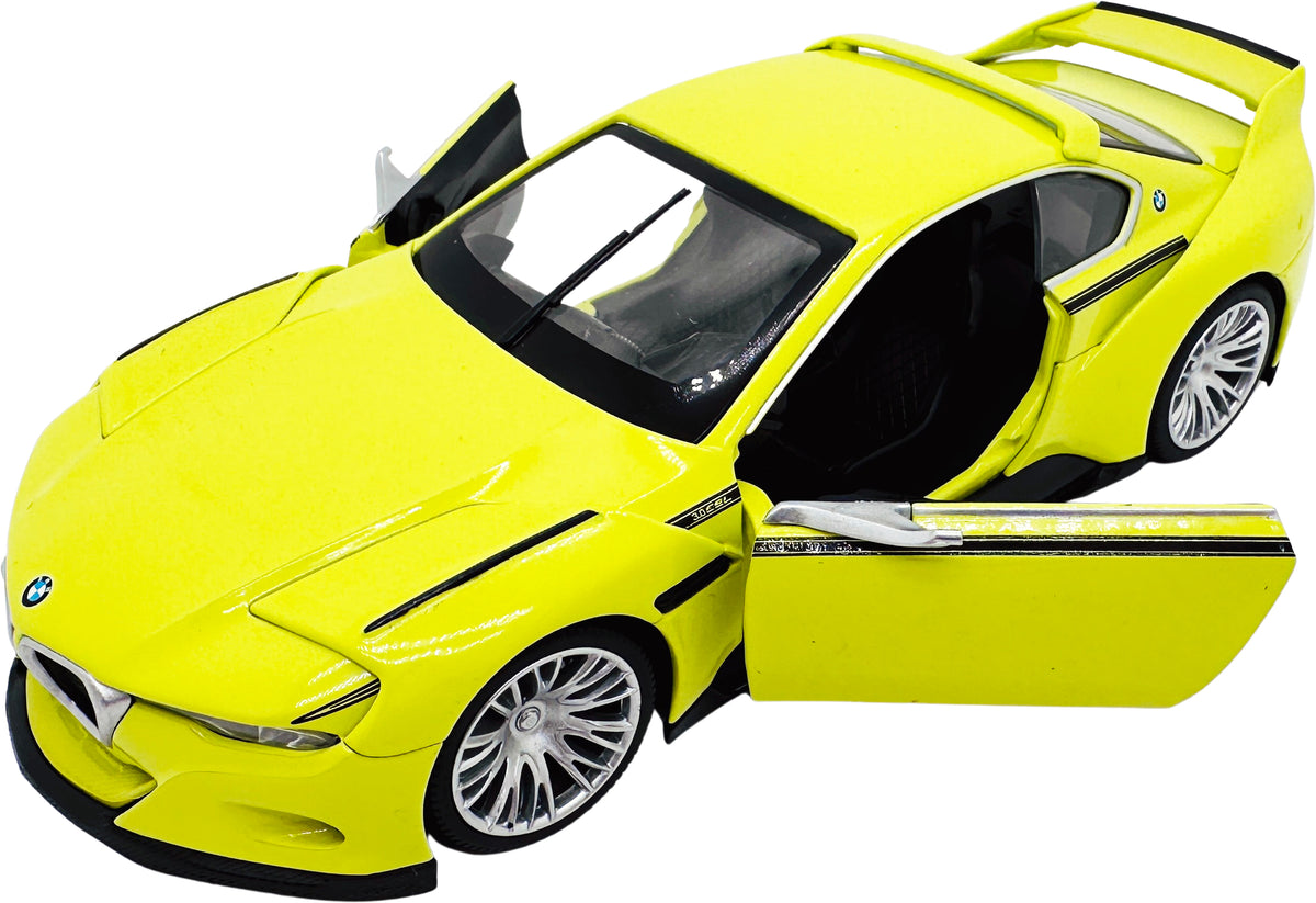 Kovový model - 1:24 BMW 3.0 CSL Hommage žluté