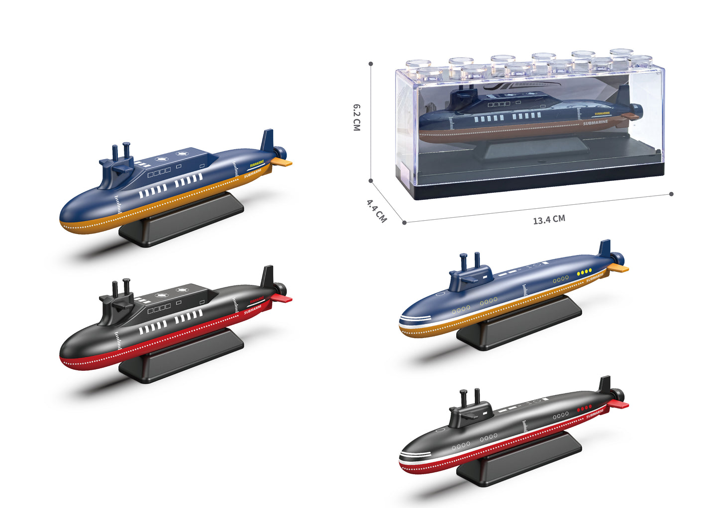 Kovový model ponorky 1:64 - více druhů