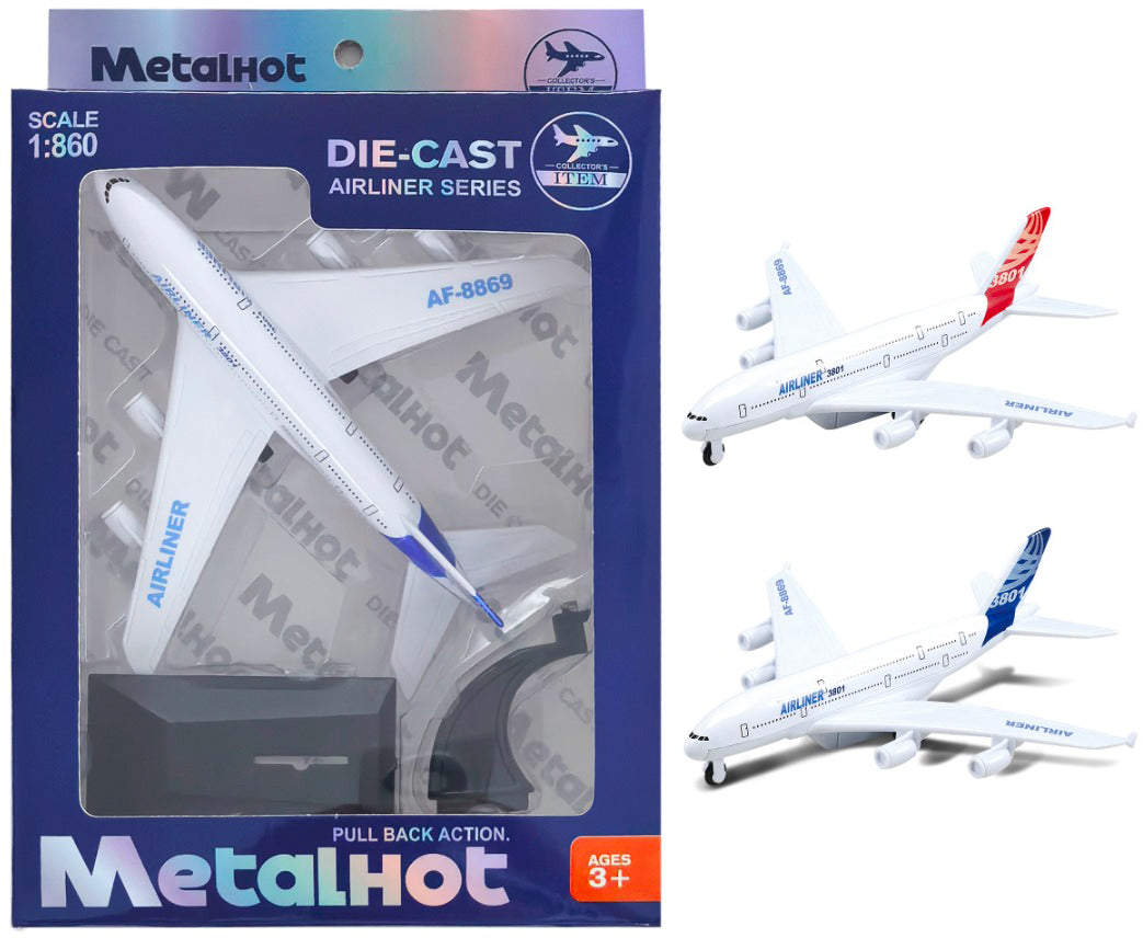 Kovový Model Letadla Airliner MetalHot 1:860 - dva druhy