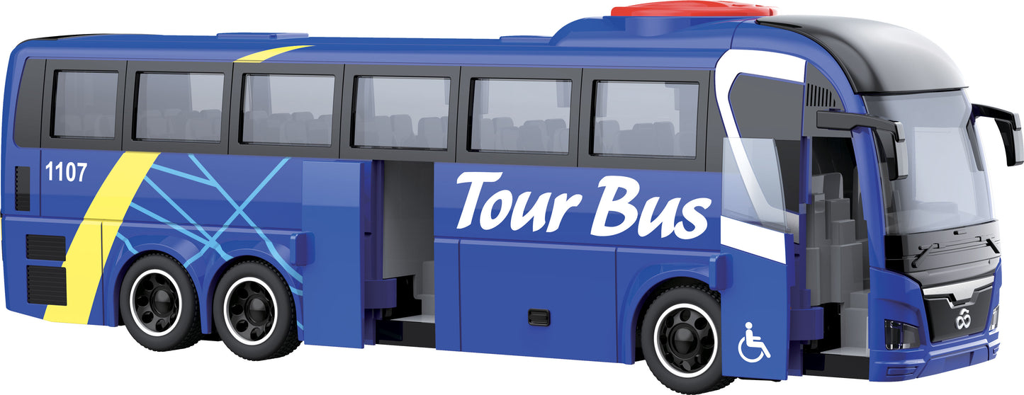 CITY SERVICE CAR - Autobus 1:16 - modrý