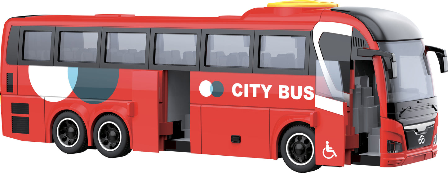 CITY SERVICE CAR - Autobus 1:16 -červený
