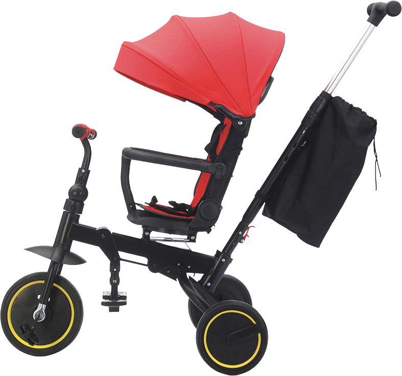 Dětská tříkolka Premium 5 v 1 červená - Image 2