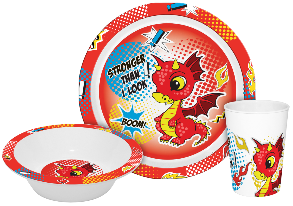 Dragon jídelní set 3ks - Image 2