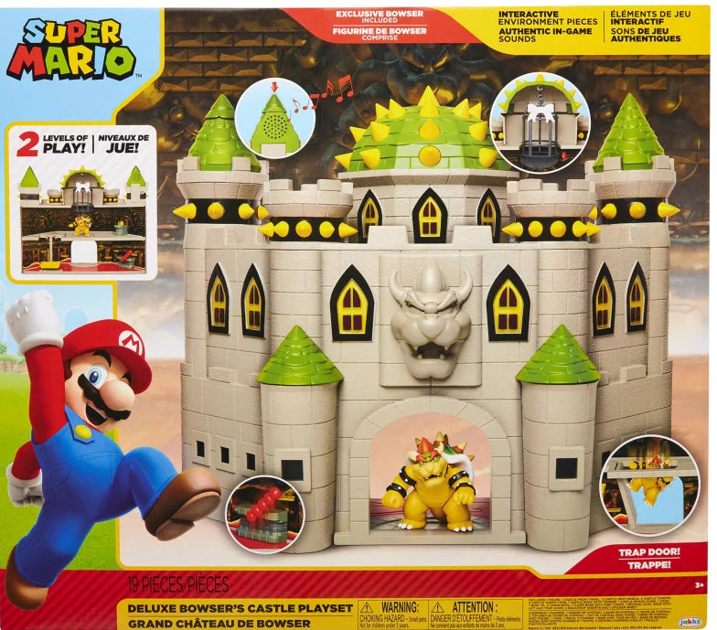 Nintendo Hrací sada Deluxw Super Mario a Bowser s hrad se zvukem - Image 2