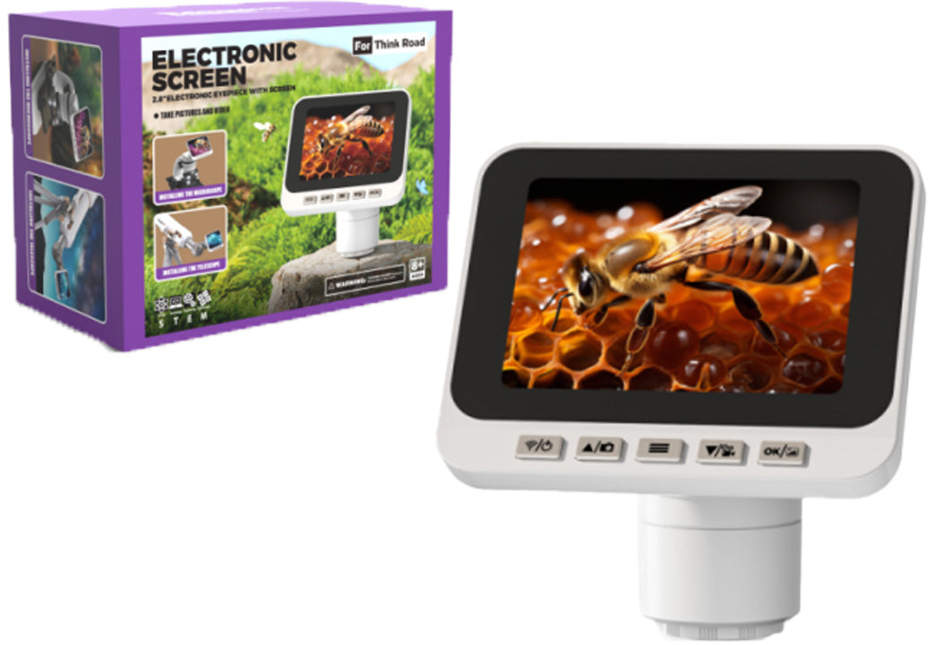 Digitální elektronický okulár s 2,8 LCD obrazovkou a WiFi - pro mikroskopy a teleskopy