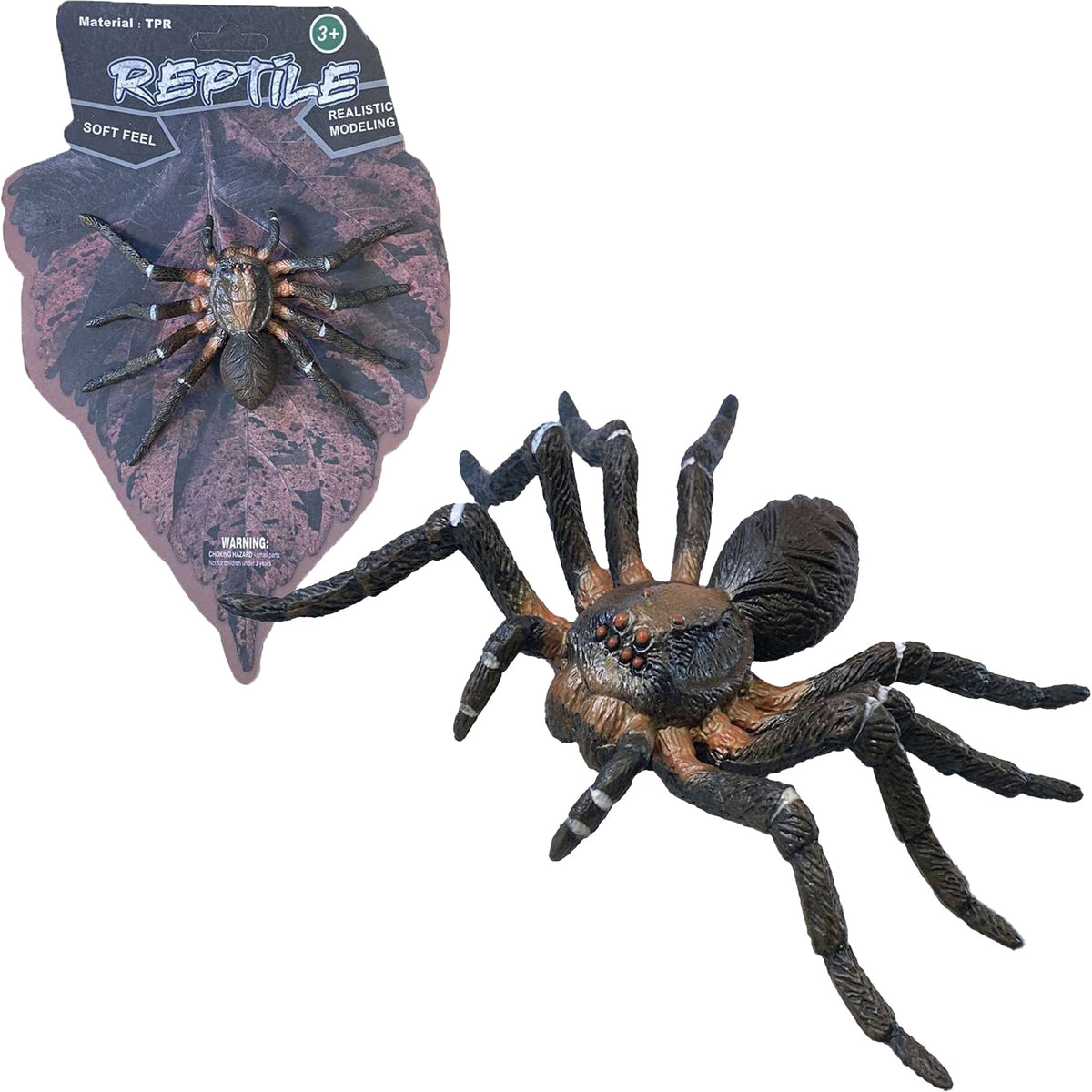 Živá příroda: Wolf Spider - realistický model pavouka (12 cm)
