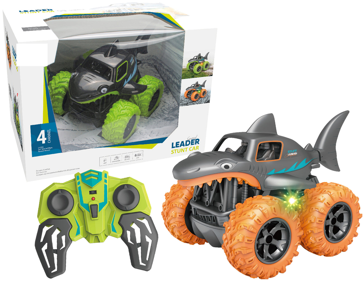 R/C kaskadérské auto Žralok 4WD 2.4 GHz