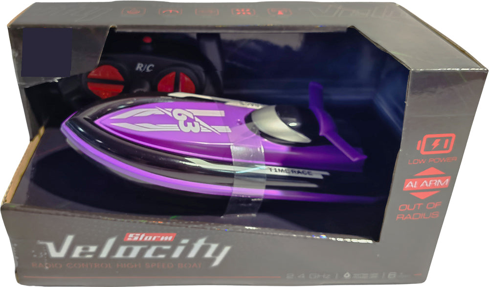 R/C Rychlostní Člun Velocity 1:16 2.4 GHz - Purpurová