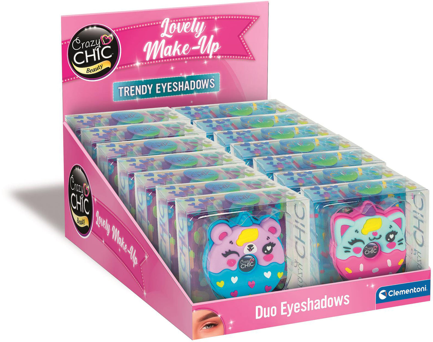 CRAZY CHIC - Oční stíny Zvířecí DONUT 1