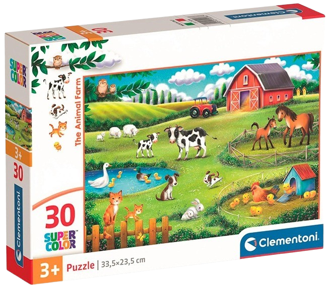 Clementoni - Puzzle 30 Zvířecí farma