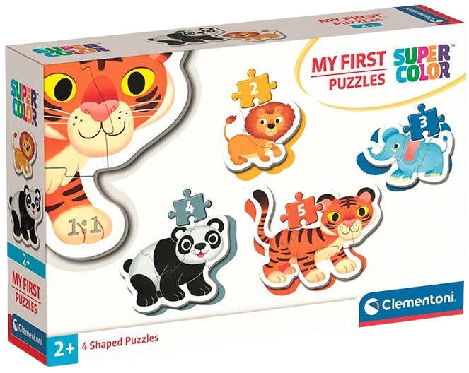 Clementoni - Moje první puzzle 4v1 Safari (2,3,4,5 dílků)