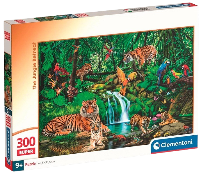Clementoni - Puzzle 300 Útočiště v džungli