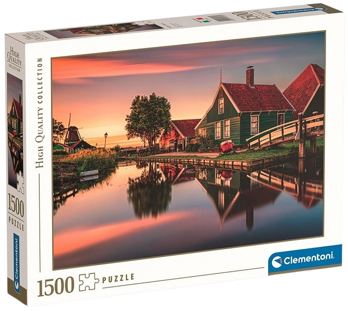 Clementoni - Puzzle 1500 Vesnice Zaanse Schans