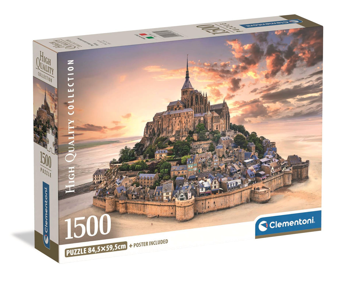 Clementoni - Puzzle 1500 Mont Saint-Michel při východu slunce