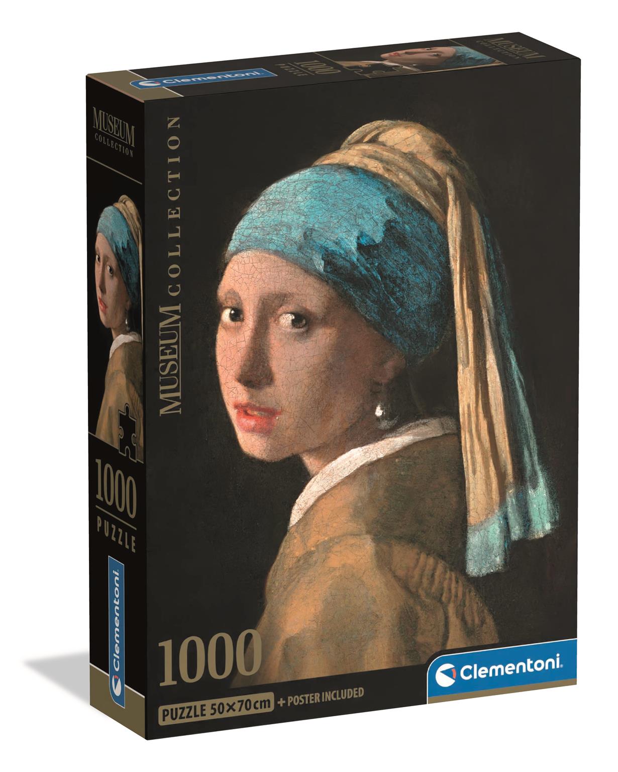 Clementoni - Puzzle 1000 Muzeum Dívka s perlou