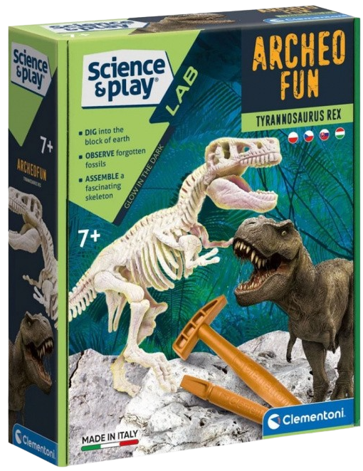 Science & Play - Vykopávky - T-Rex Fluo