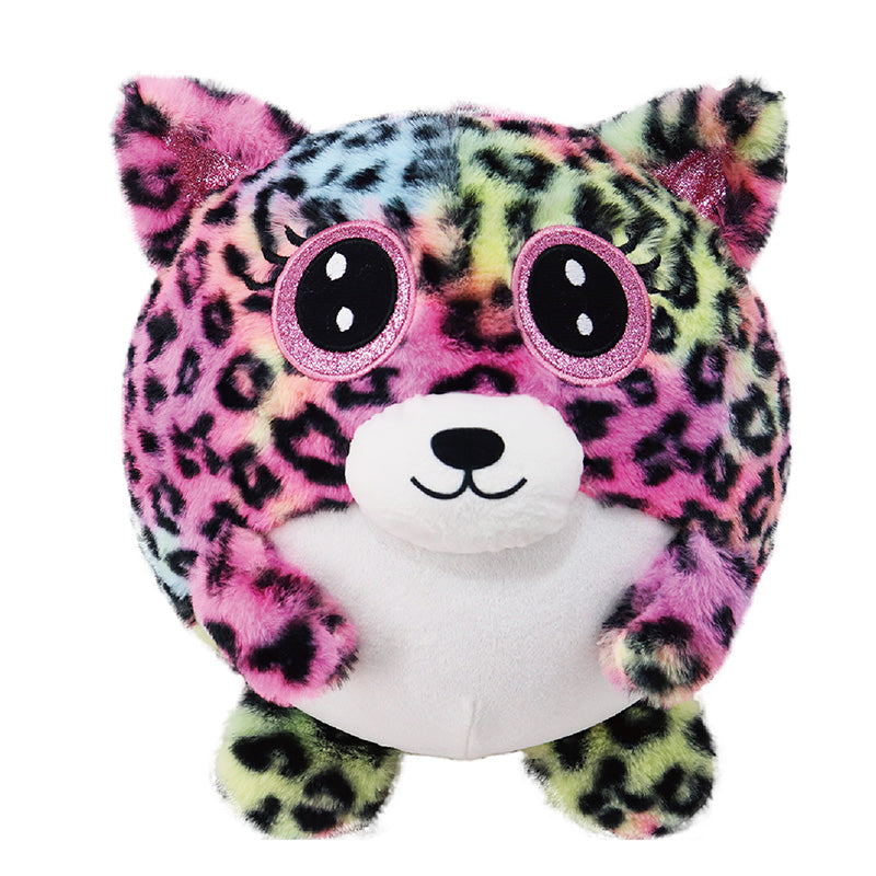 Nafukovací plyšový kamarád - Medvídek leopardí 23 cm