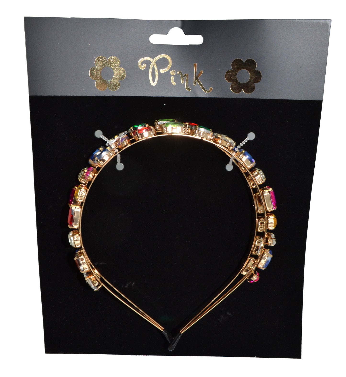 PINK - Dvojitá čelenka s drahokamy - Image 2
