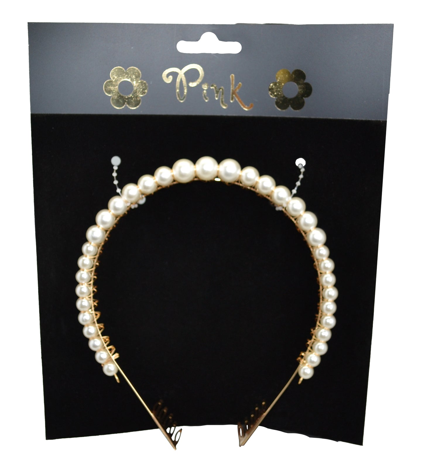 PINK - Čelenka s perlami - Image 2