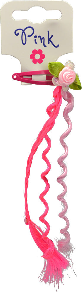PINK - Sada vlasových příčesků KYTKA