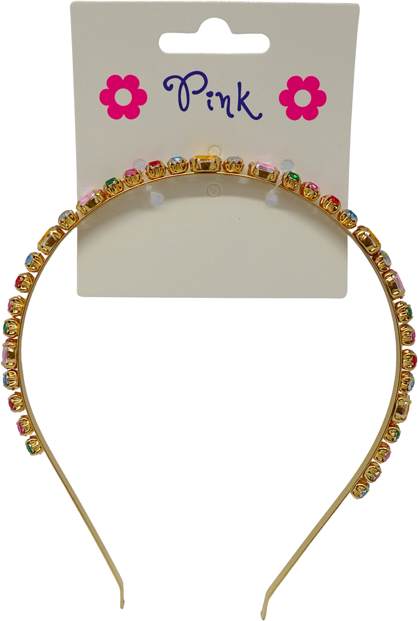 Čelenka s barevným akrylovým diamantem