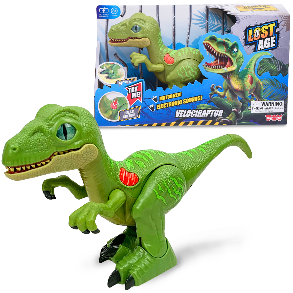 HAP-P-KID Chodící dinosaurus Raptor 26 cm