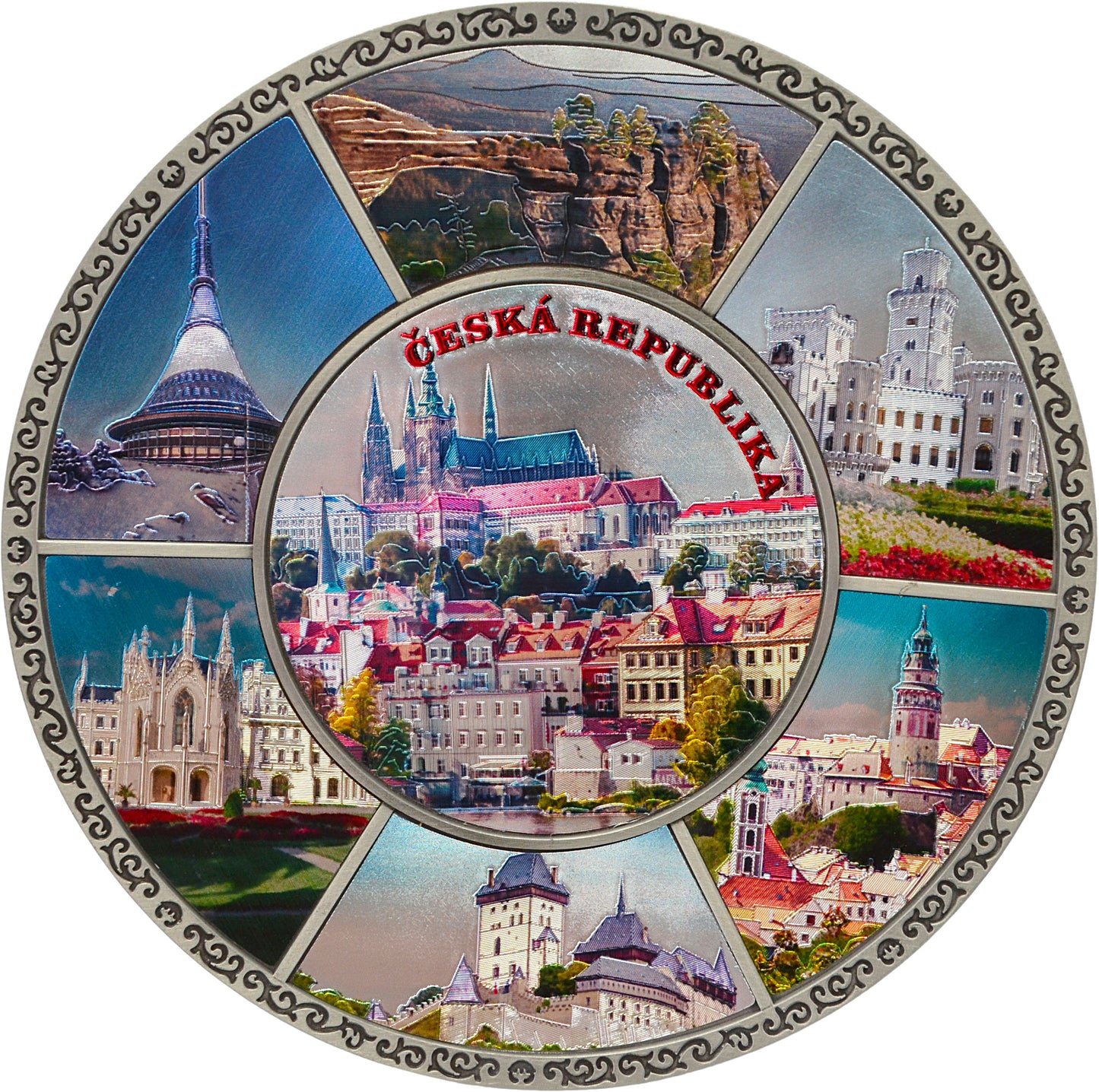 Dekorační talíř Česká republika