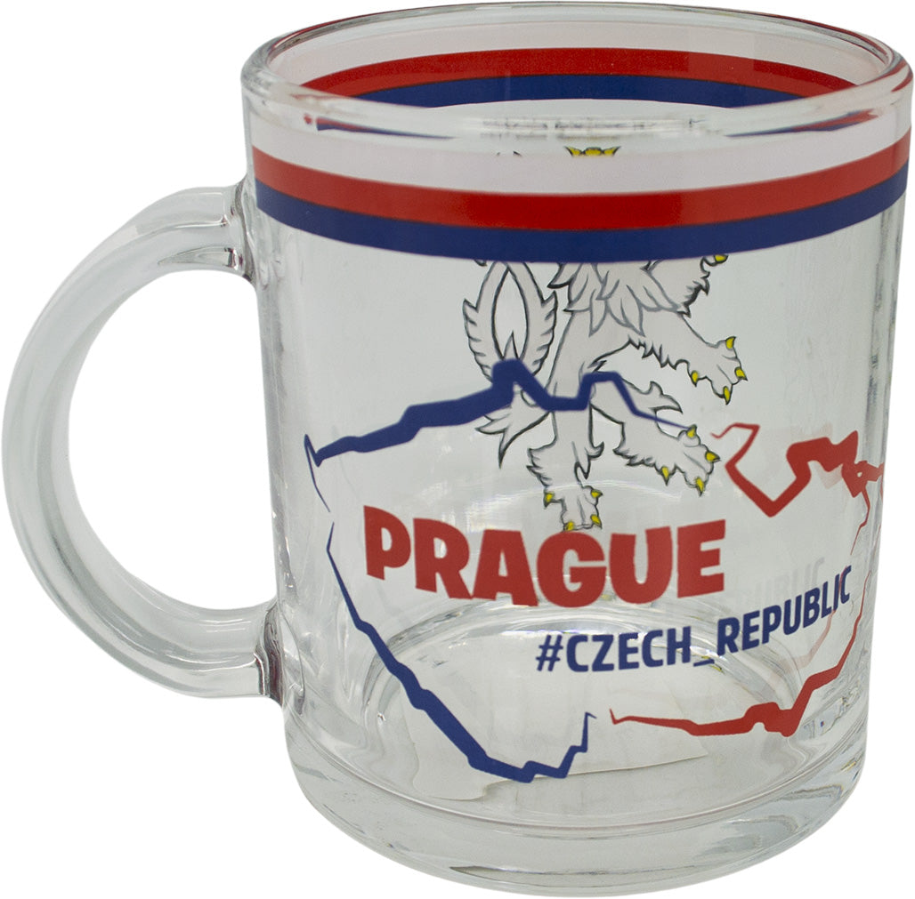 Skleněný hrnek 330ml - Česká republika