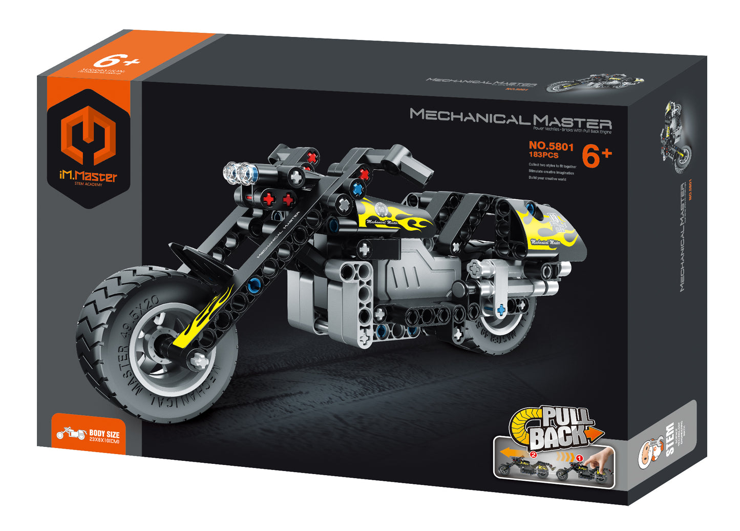 MECHANICAL MASTER - Stavebnice Motorka Chopper 183 ks - Image 2
