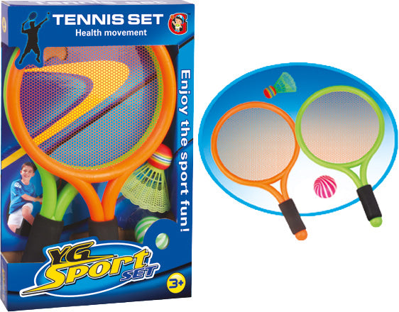 Velký dětský tenisový a badmintonový set 39 cm