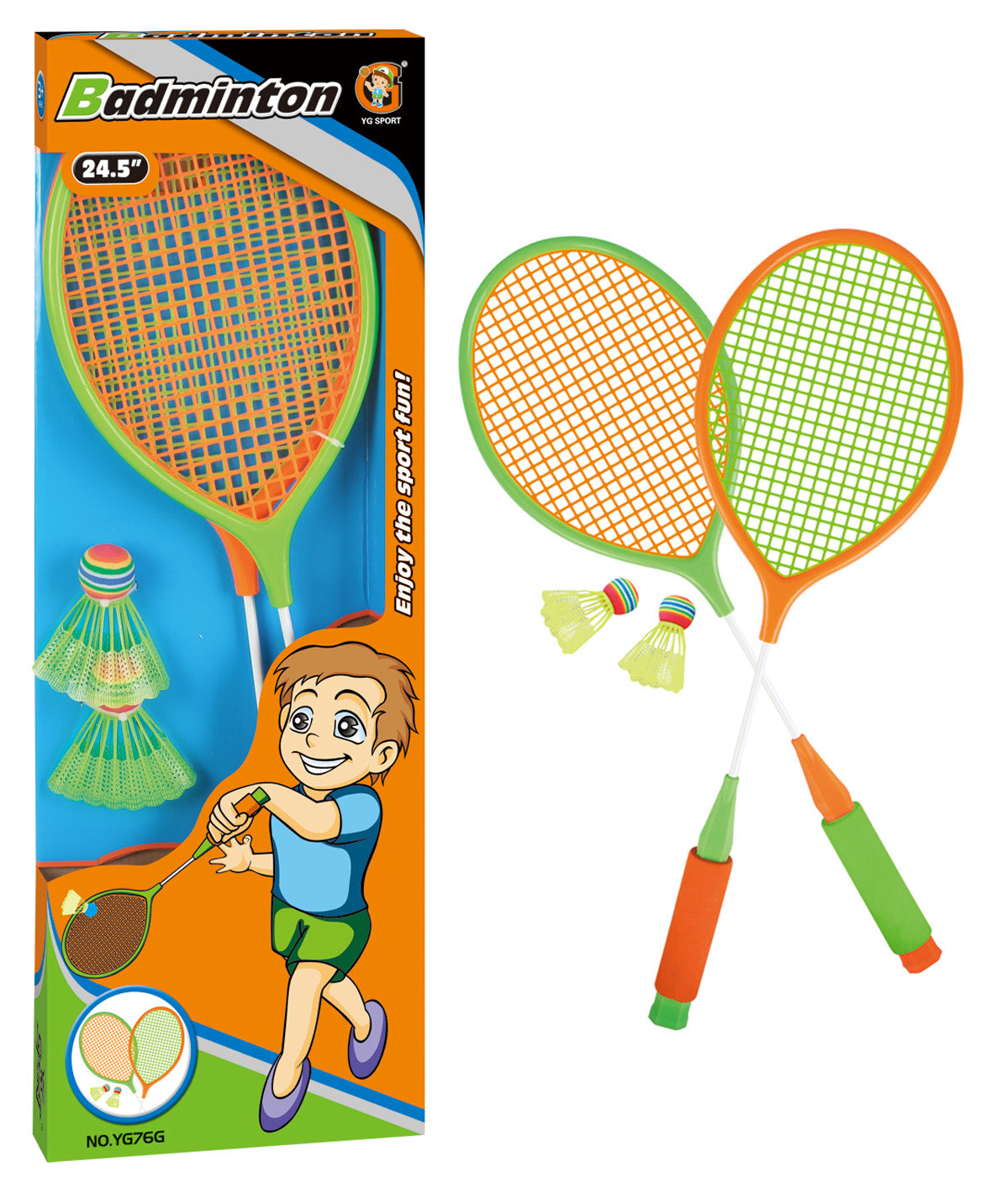 Velký dětský badmintonový set 62 cm