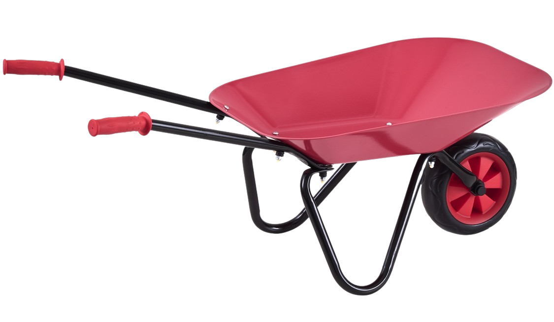 Červené dětské plechové kolečko