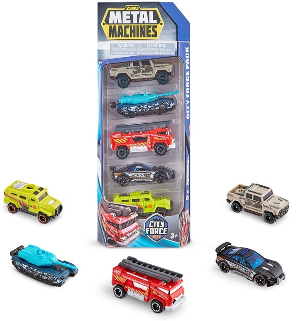 Metal Machines City force Sada aut 5 ks