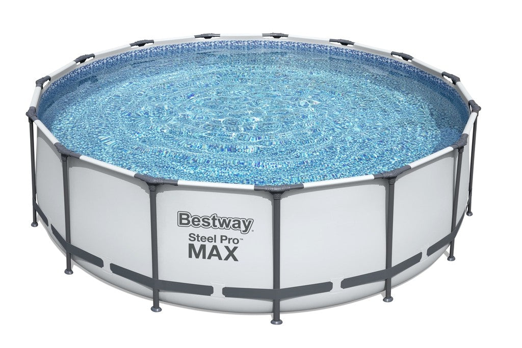BESTWAY 56438 - Bazén Steel Pro Max 4,57 x 1,22 m, + kartušová filtrace, schůdky, plachta