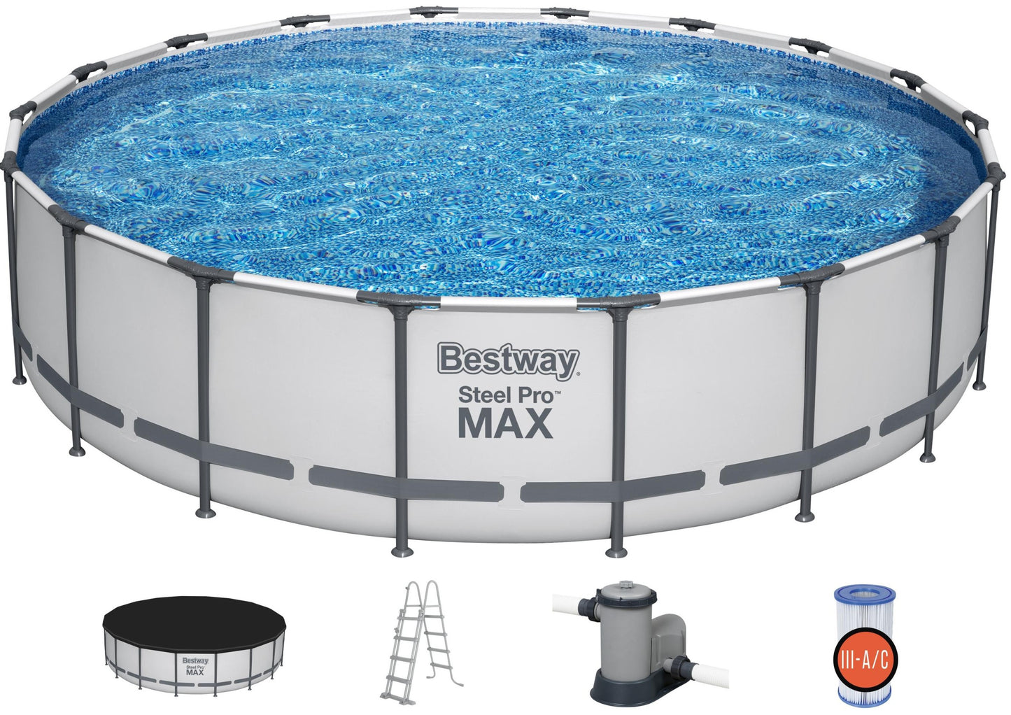 BESTWAY 56462 - Bazén s konstrukcí Steel Pro Max 549 x 122 cm + kartušová filtrace