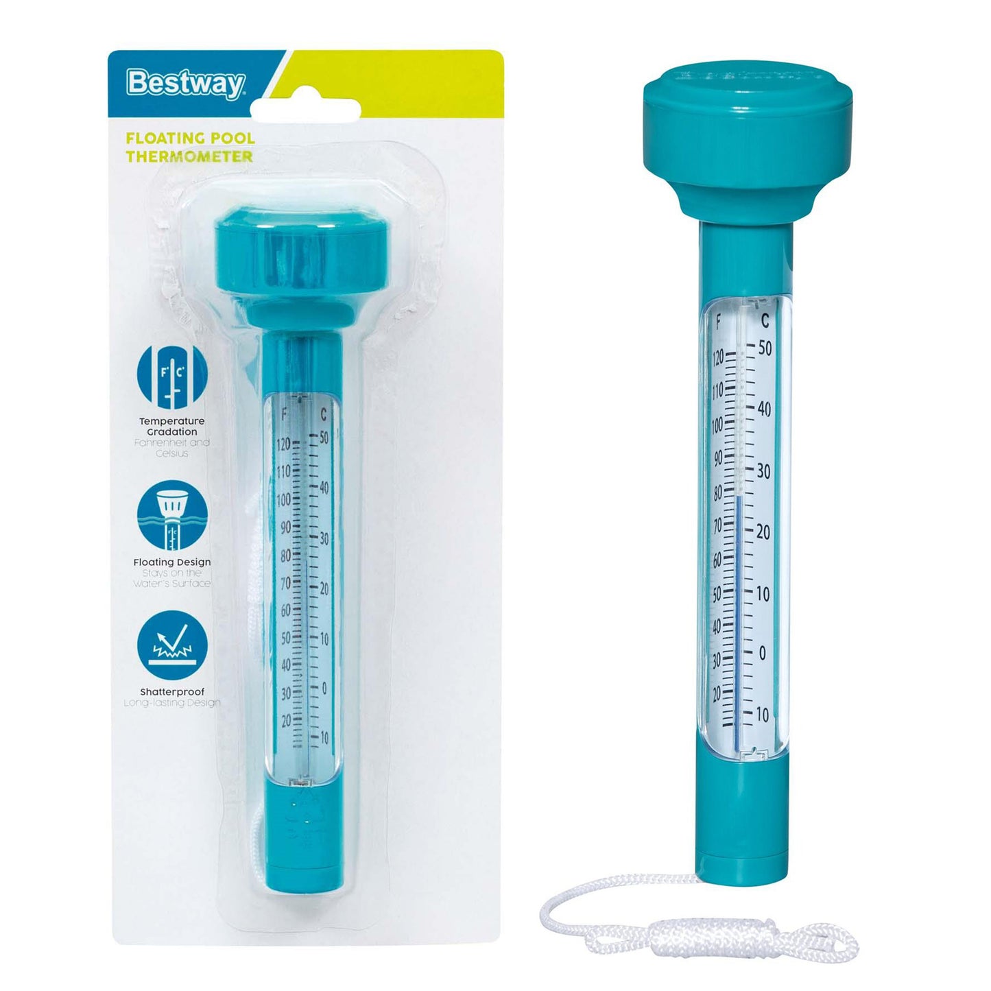 BESTWAY 58072 - Plovoucí teploměr do bazénu a vířivky