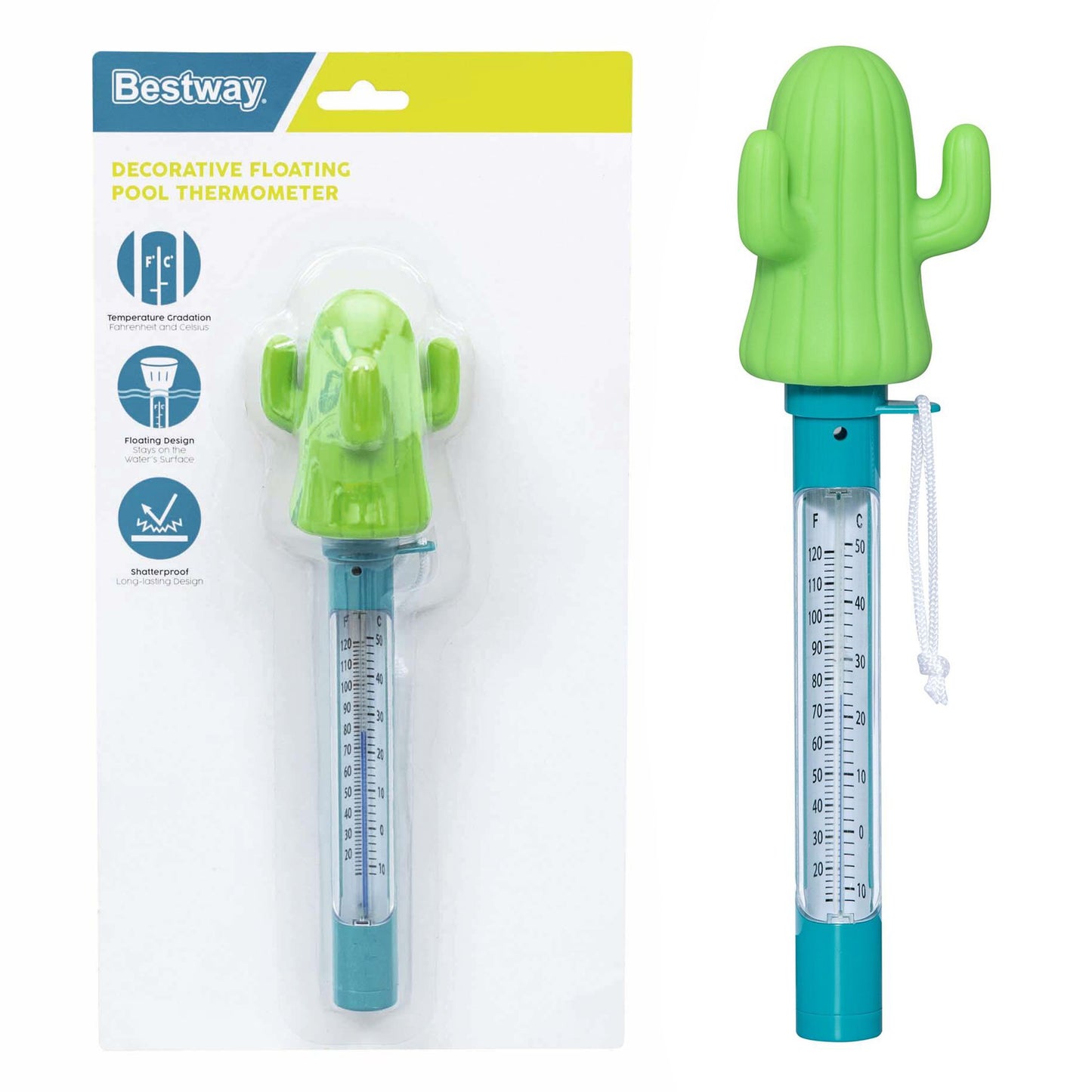 BESTWAY 58763 - Plovoucí teploměr KAKTUS