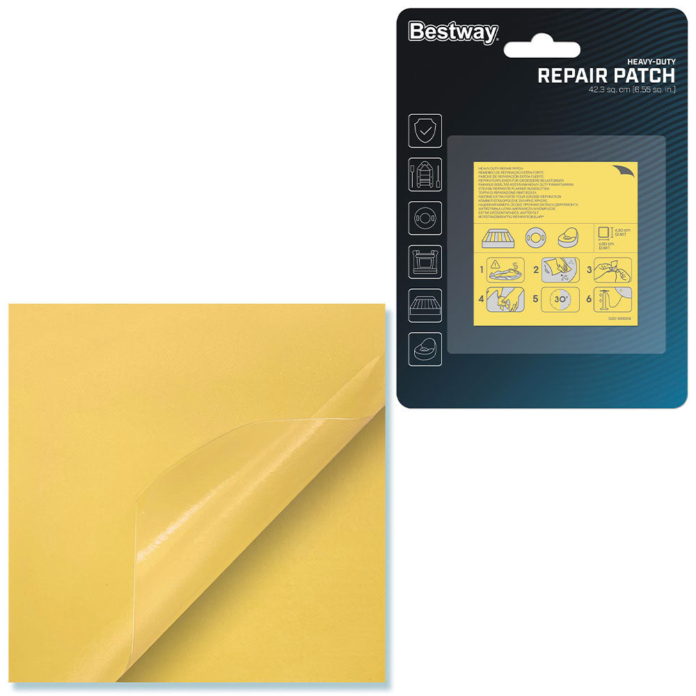 BESTWAY 62068 - Samolepicí záplaty - extra pevné 6,5 x 6,5 cm, 10 ks