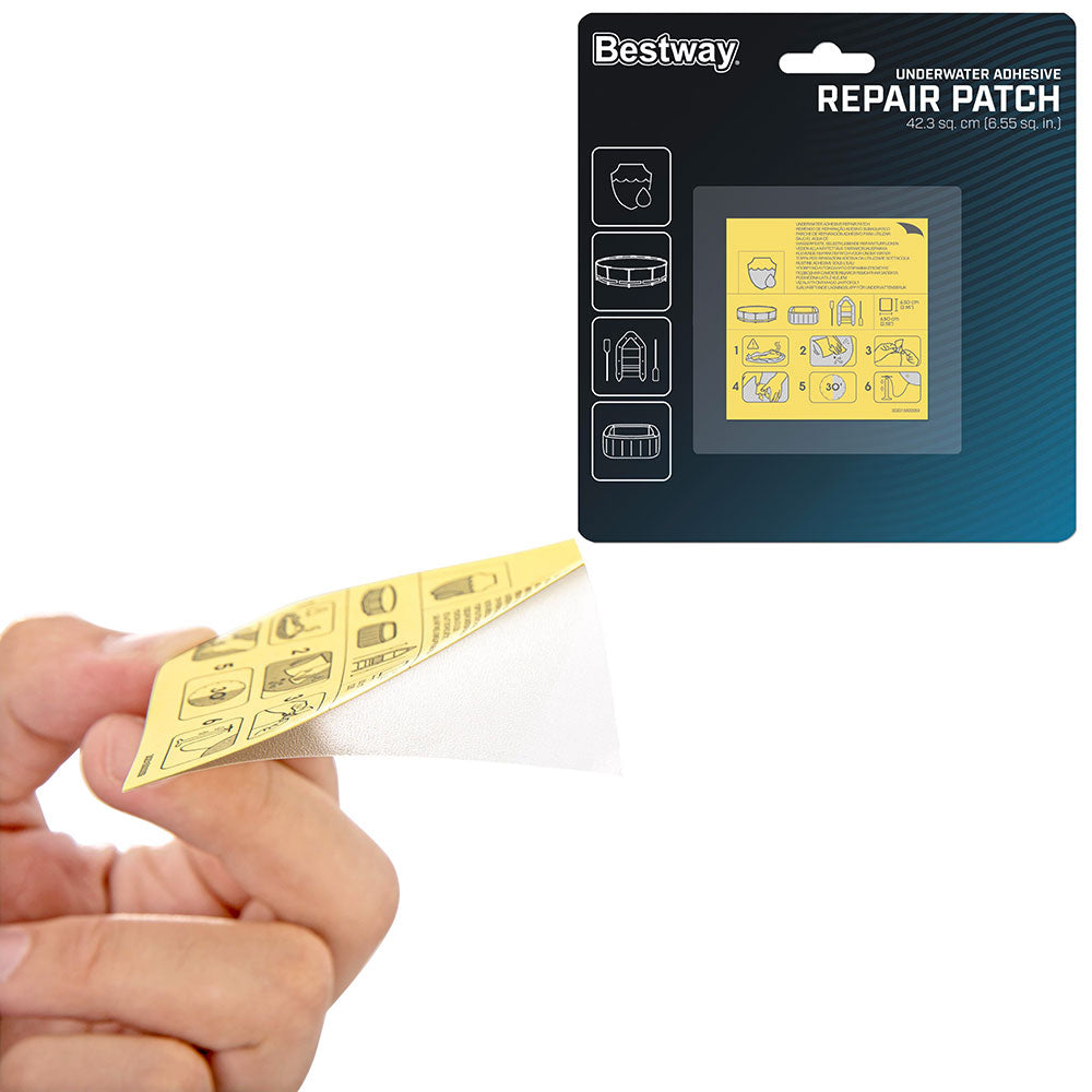 BESTWAY 62091 - Samolepicí záplaty pod vodu 6,5 x 6,5 cm, 10 ks
