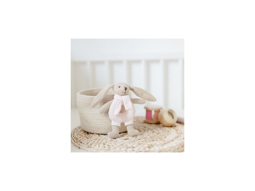 Canpol babies Zajíček BUNNY s chrastítkem béžový