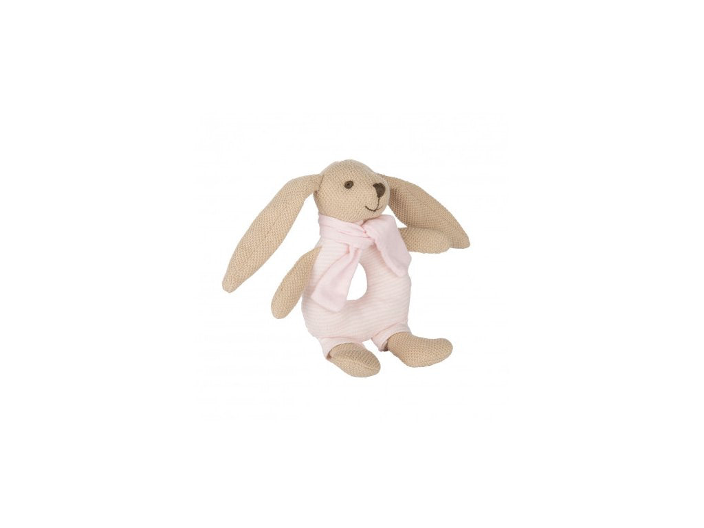 Canpol babies Zajíček BUNNY s chrastítkem béžový