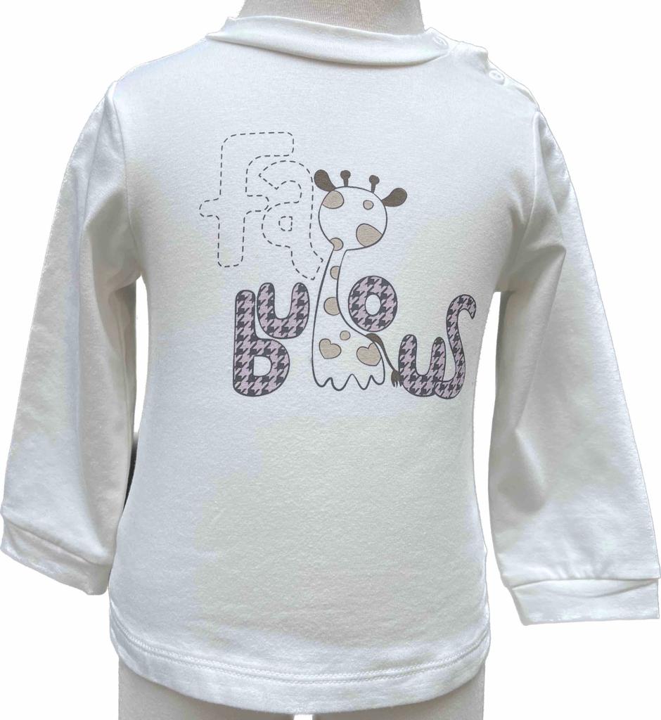 Dívčí komplet - Fabolous - bílá, šedá, fialová