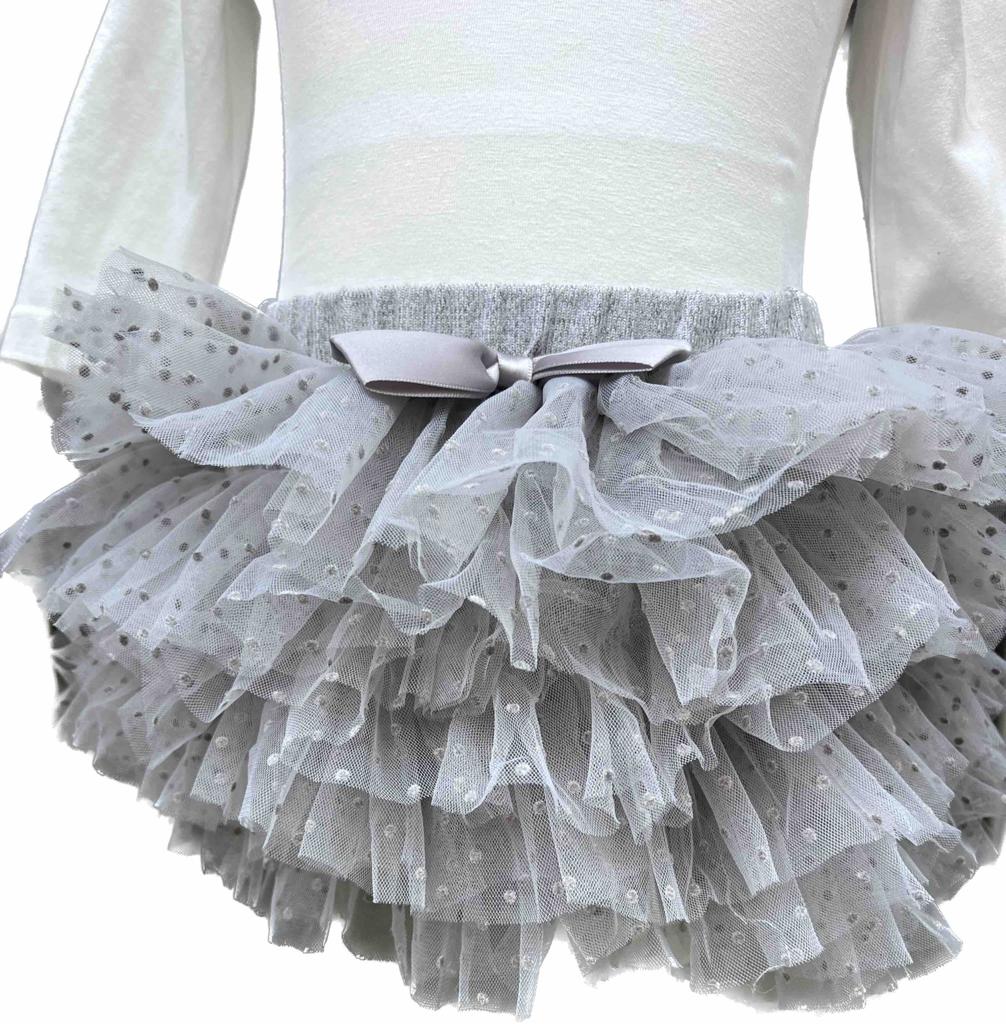 Červeno-šedý dívčí komplet - Heart