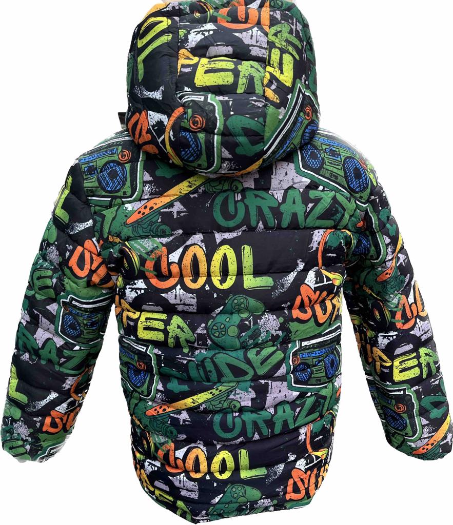 Tmavě modrá podzimní oboustranná bunda - Cool