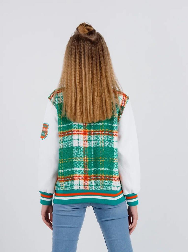 Tepláková podzimní bunda zelená - R